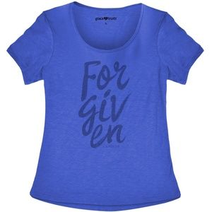 JUST REDUCED! "Forgiven" Grace & Truth S/S Blue Fashion Tee